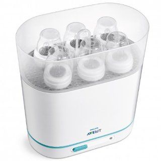 Philips Avent SCF285/02 elektrischer 3 in 1 Sterilisator inklusiv 1x Flasche 125 ml und 1x Schnuller: Baby