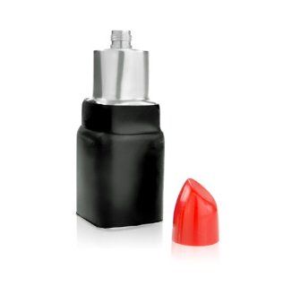 Mustard NG5028 Lippenstift Flachmann schwarz mit rotem Deckel: Küche & Haushalt