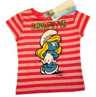 Die Schlümpfe (Smurfs)   T Shirt im Glitzer Look "Smurfette"   104: Bekleidung