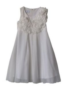 Käthe Kruse Mädchen Kleid (knielang) 13049, Gr. 128, Weiß (weiß): Bekleidung