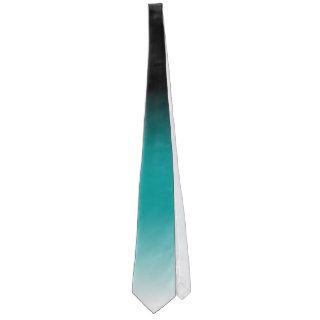 Black Teal White Ombre Neckties