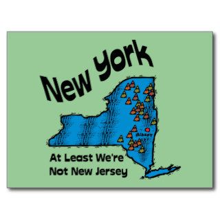 New York NY Motto ~ At Least We're Not New Jersey Postcards