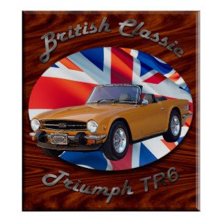 Triumph TR6 Poster