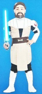 Original Lizenz Star Wars Clone Wars Obi Wan Kenobi Clonewars Kostüm Gr. 146   158: Spielzeug