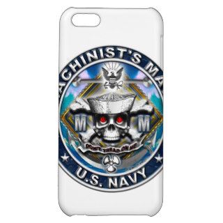 USN Machinist's Mate MM Skull Don't Tread Blue Cover For iPhone 5C