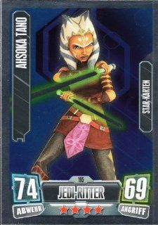 Star Wars Force Attax Serie 2 Einzelkarte 195 Ahsoka Tano Jedi Ritter Star   Karte deutsch: Spielzeug
