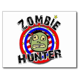 Zombie Hunter Humor Postcard