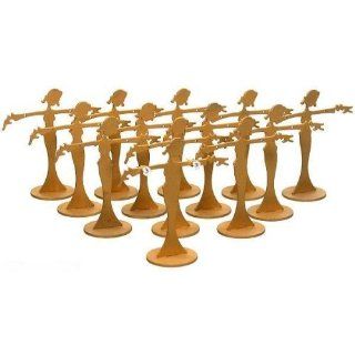 12 Earring Display Stands Jewelry Showcase Gold Fixture   Jewelry Boxes