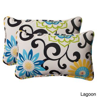 Pom Pom Play Corded Rectangular Throw Pillows (Set of 2) Pillow Perfect Outdoor Cushions & Pillows