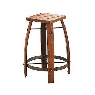 Vintage Oak Wine Barrel Bar Stool  Bar Stools 818W  