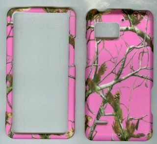 Camoflague Pink Real Tree Faceplate Hard Skin Case Cover for Verizon Motorola Droid Bionic 4g Xt875: Cell Phones & Accessories