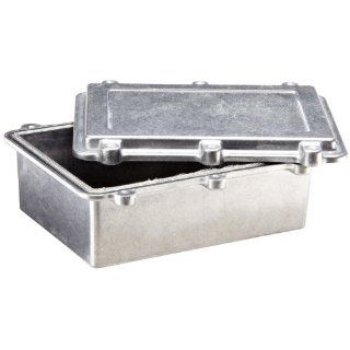 BUD Industries ANS 3819 Aluminum NEMA Die Cast Box with EMI/RFI Shielding, 7 55/64" Length x 5 29/32" Width x 2 15/16" Depth, Natural Finish: Electrical Boxes: Industrial & Scientific