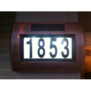 Westinghouse 754521 65 Solar LED House Number, Antique Copper Finish: Home Improvement