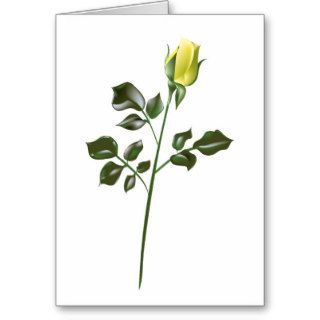 Yellow Rose Clipart Card