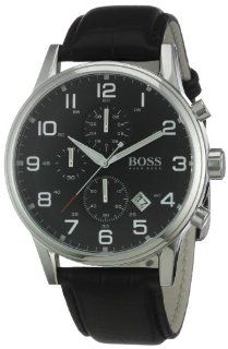 Hugo Boss Black 1512448 Round Black Dial Steel Case Men's Classic: Watches