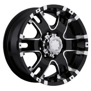 Ultra Baron 18 Black Wheel / Rim 8x6.5 with a 12mm Offset and a 125 Hub Bore. Partnumber 202 8982B: Automotive