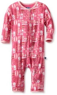 KicKee Pants Baby Girls Newborn Print Coverall, Girl Numbers, 12 18 Months: Clothing