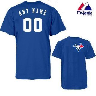 Toronto Blue Jays Personalized Custom (Add Name & Number) 100% Cotton T Shirt Replica Major League Baseball Jersey : Sports Fan Jerseys : Sports & Outdoors