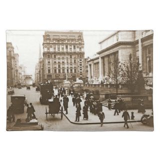 Fifth Avenue and New York City Public Library 1908 Placemats