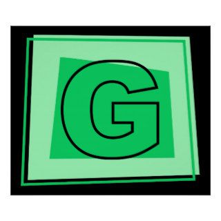 Monogram Letter G Print