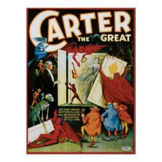 Carter ~ Great Magician Vintage Magic Poster