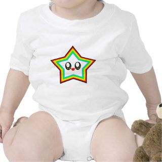 KAWAII STAR RAINBOW HAPPY FACE LUCKY SHIRT