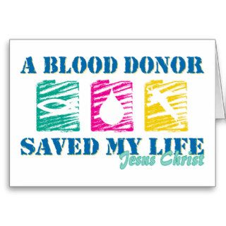 A blood donor saved JC Cards