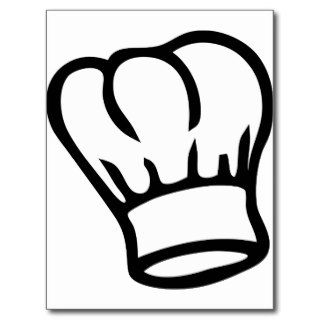 cook chef hat icon postcards
