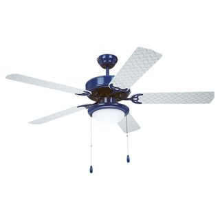 52 inch Blue and Silver 2 light Ceiling Fan Sea Gull Lighting Ceiling Fans