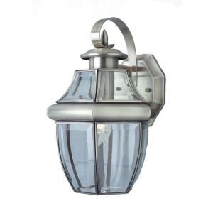 Filament Design Stewart 1 Light Brushed Nickel Outdoor Incandescent Wall Lantern CLI WUP6112260