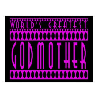 Gifts for Godmothers  World's Greatest Godmother Print