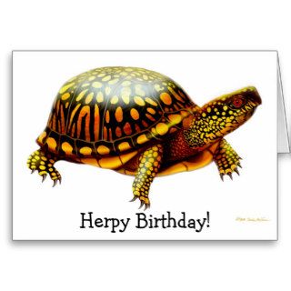 Herps Herpy Birthday Turtle Card