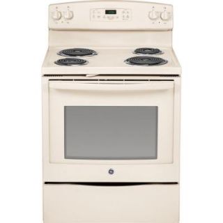 GE 5.3 cu. ft. Electric Range with Self Cleaning Oven in Bisque JB350DFCC