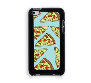Aqua Pizza Pattern Cute Hipster iPod Touch 4 Case   Fits ipod 4/4G: Cell Phones & Accessories