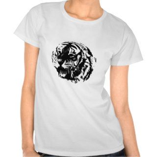 Black & White Roaring Tiger Tees