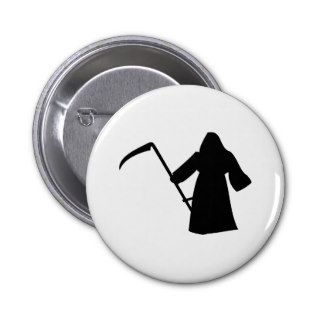 black grim reaper death icon pins