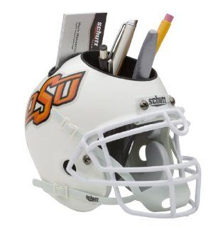 NCAA Oklahoma State Cowboys Helmet Desk Caddy, Matte Grey : Sports Fan Desk Caddies : Sports & Outdoors