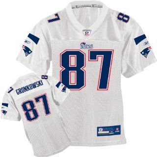 Reebok New England Patriots Rob Gronkowski Youth Replica White Jersey Extra Large : Sports Fan Jerseys : Sports & Outdoors