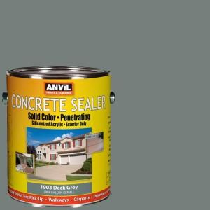 ANViL 1 gal. Deck Grey Siliconized Acrylic Solid Color Exterior Concrete Sealer DISCONTINUED 13671