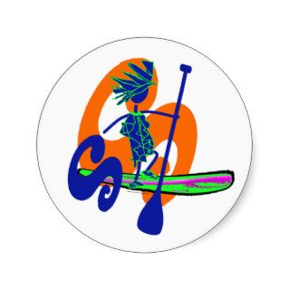 Stand Up Paddle Surf Design Stickers