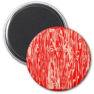 Bright woodcut wood grain effect refrigerator magnets