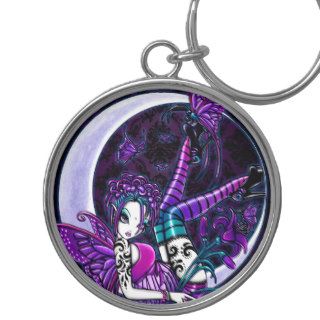 "Paige" Gothic Tattoo Fairy Art Keychain