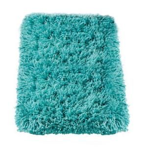 Home Decorators Collection Ultimate Shag Turquoise 9 ft. x 12 ft. Area Rug 3311480375