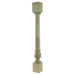Foster Mantels Fluted Grape 4 1/2 in. x 42 in. x 4 1/2 in. Maple Column C136MP
