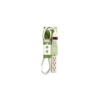 Coleman Cable 04617 6 Outlet Surge Protector with 4 Feet Cord: Home Improvement