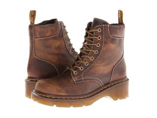 Dr. Martens Dharma Plain Toe Boot Womens Lace up Boots (Tan)