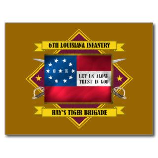6th Louisiana "Irish" Infantry Post Cards