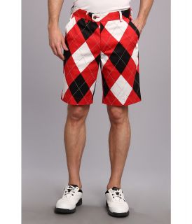 Loudmouth Golf Red White Black Short Mens Shorts (Red)