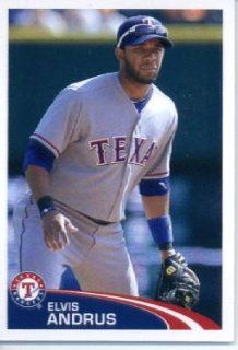 2012 Topps Baseball MLB Sticker #122 Elvis Andrus Texas Rangers: Sports Collectibles