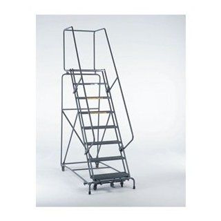 Safety Rolling Ladder, Steel, 80 In.H   Stepladders  